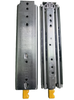 Heavy Duty Zinc Plated 76mm Three Fold Ball Bearing Push Open Telescopic Drawer Slides Full Extension Telescopic Channel