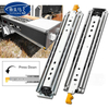 76mm Width Durable Heavy Duty Slides Telescopic Cabinet Full Extension Concealed Ball Bearing Drawer Slides