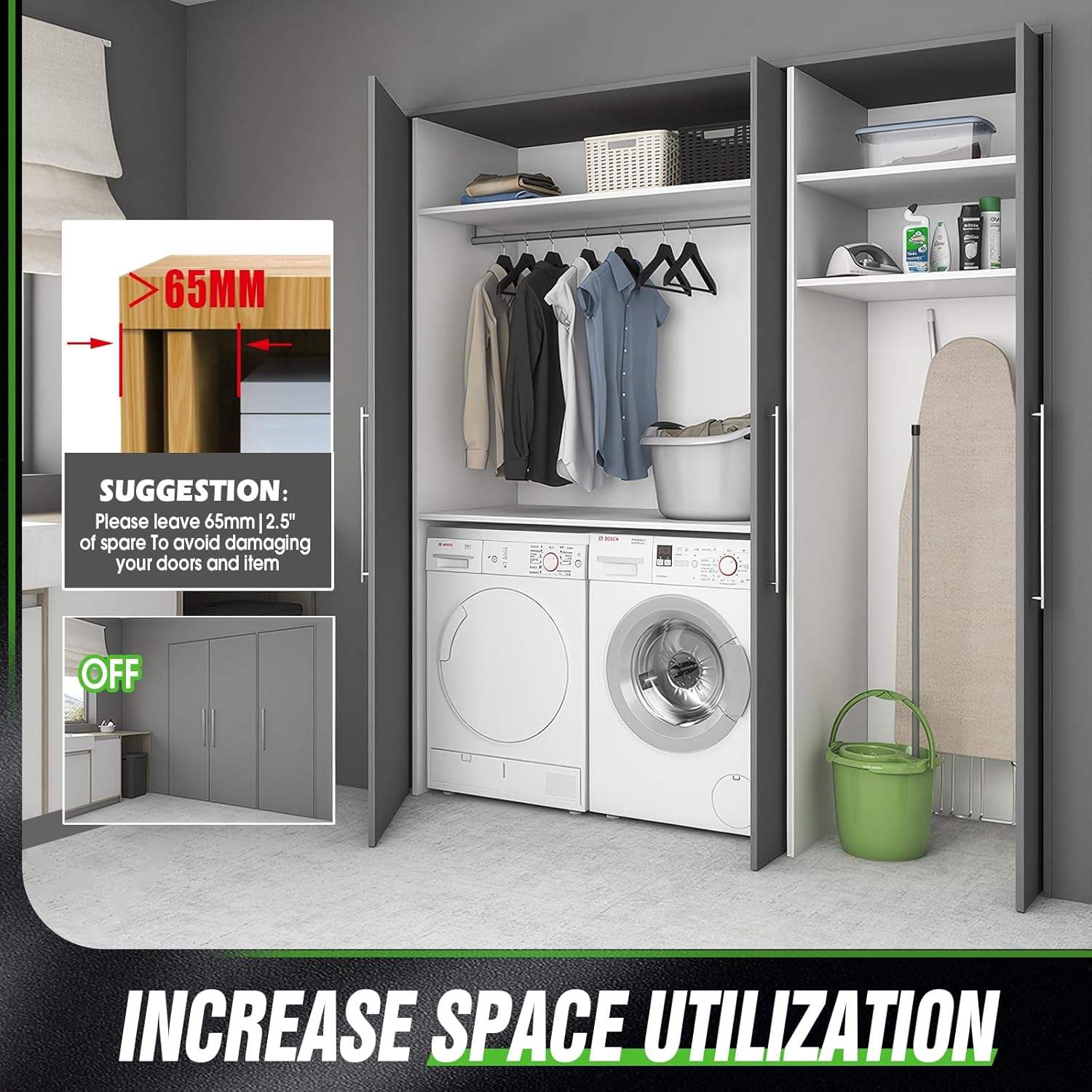 12-Inch Pocket Door Slides Pivot Door Slide Hardware Kit for Inset Cabinet Doors 4 Pieces