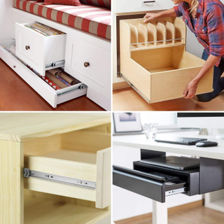 Factory Direct Sales Soft Close Drawer Slides 22 Inch Side Rails Metal Ball Bearing Kitchen Dresser Cabinet Drawer Runners