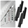 Ball Bearing Two Way Slide Track Rail Steel Heavy Duty 3 Fold Bottom Mounting Pull Out Draw Slide Rail Under Stair Storage