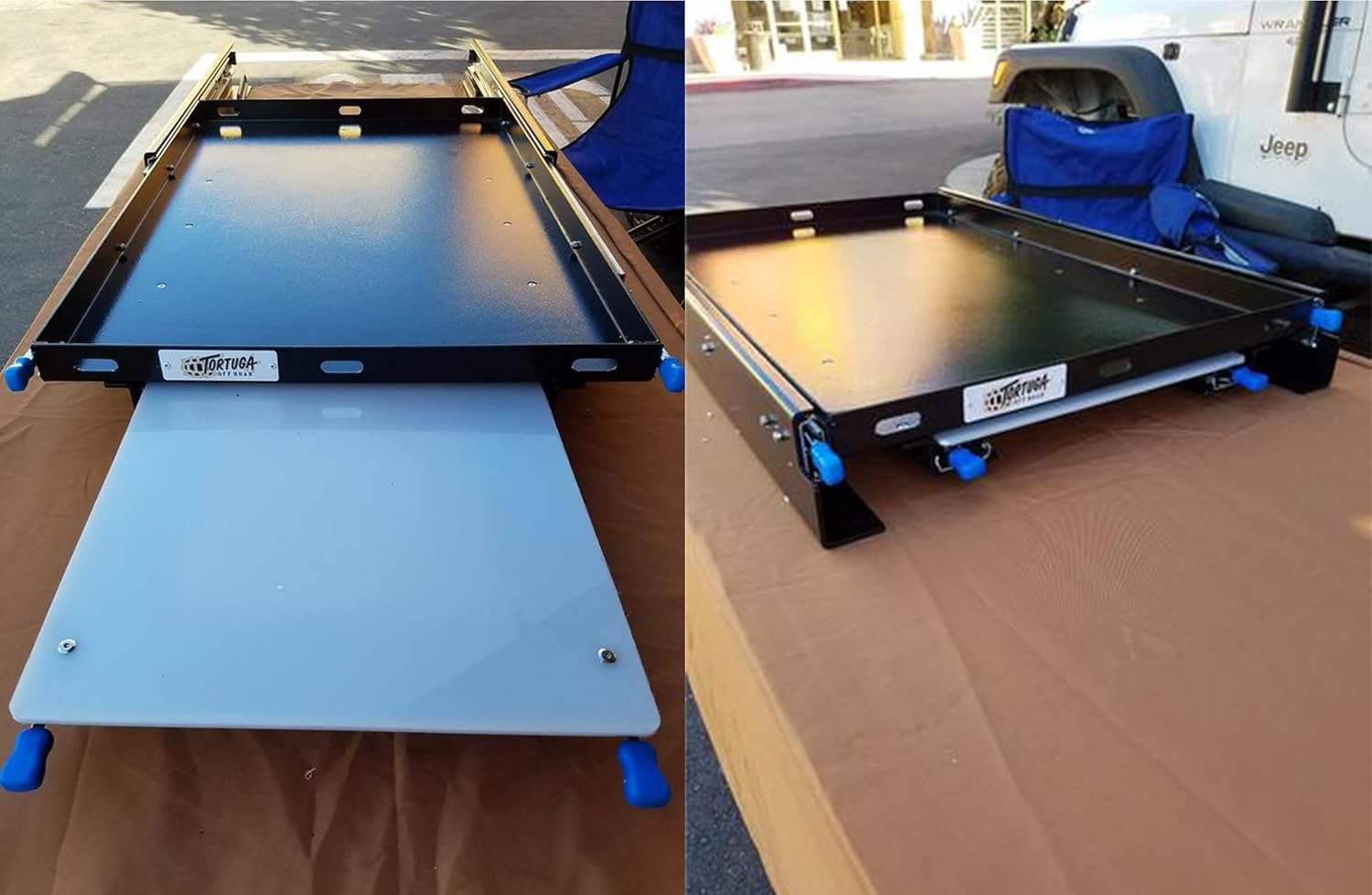 1 Pair 36 Inch 260 Lb Capacity Heavy Duty Drawer Slides 3 Fold Ball Bearing Stainless Steel Hardware Full Drawer