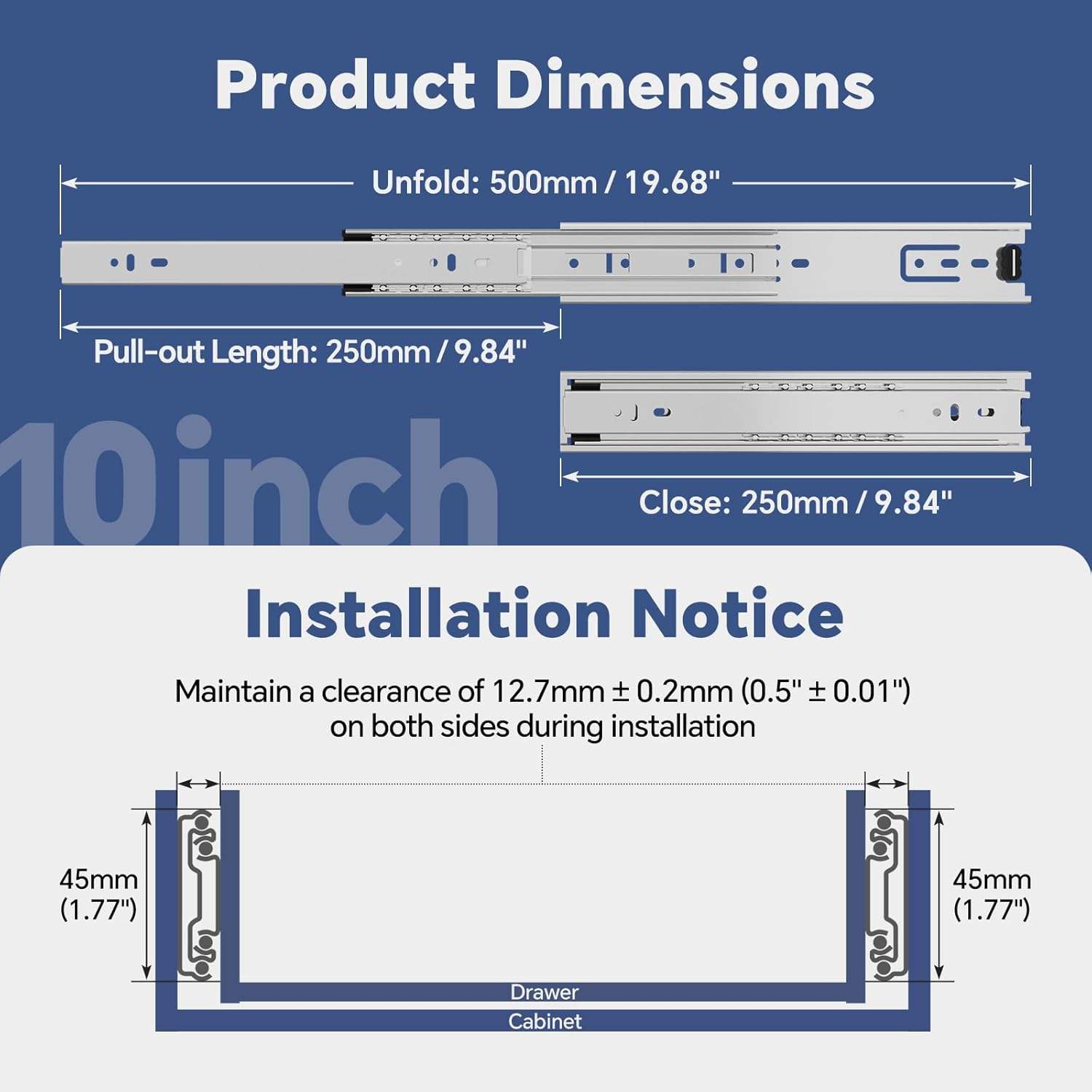 Buffer Telescopes Drawer Slides Kitchen Cabinet Slide Rails Push Open Drawer Channel Soft Close Ball Bearing Drawer Slides