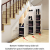 Full Extension Telescopic Slide Drawer Slides 3 Section Staircase Hidden Base Cabinet Track Stair Bottom Heavy Duty Slide