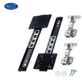Hidden Pocket Door Slides Pocket Slide Hinges for Installing for Cabinet Doors, Wardrobe Doors, Storage Cabinet Doors