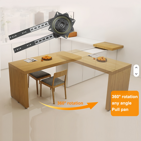 Lazy Susan Turntable Steel Ball Bearing Rotating Tray Strong Sturdy Table Cabinet Low Profile for 360 Dinner Table Rotate Slide