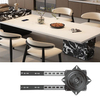 Rotating Sliding Mechanism Retractable Telescopic Integrated With Extendable Dining Kitchen Adjustable Moveable Island Table