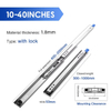 Full Extension Side Mount Ball Bearing Locking Rails Track Glides Runners Load 440 Lbs 1 Pair