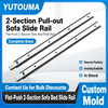  Sofa Bed 46mm Wide 2 Section Sofa Slide Rail Heavy Duty 2 0mm Thickness Push Pull for Motion